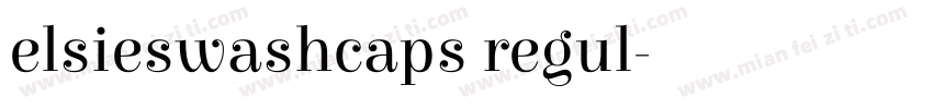 elsieswashcaps regul字体转换